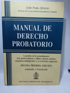 Manual de derecho probatorio